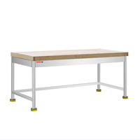 Table de travail en acier inoxydable pour cuisine de restaurant d'hôtel, équipement de cuisine commerciale, banc de travail