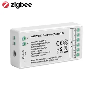 DC12V-24V a casa Smart Life Tuya Smart APP di controllo Zigbee 3.0 RGBW 4 in <span class=keywords><strong>1</strong></span> <span class=keywords><strong>Controller</strong></span> LED per RGBW striscia di luce a LED - Product Image 5