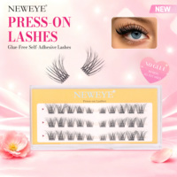Pestañas Postizas Wispy Fairy de 6-14 mm, Curvatura D, Efecto de Agrandamiento de Ojos, Estilo Natural y Largo, Reutilizables 2-3 Veces, Fáciles de Aplicar y Retirar