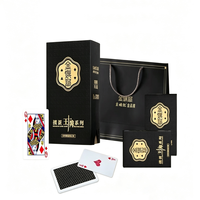 Kartu Remi Poker YAOJI Gaya Mewah dengan Inti Kertas Hitam untuk Hadiah Festival