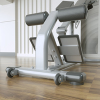 Banc d'hyperextension commercial, machine d'extension dorsale réglable pour entraînement en salle de sport