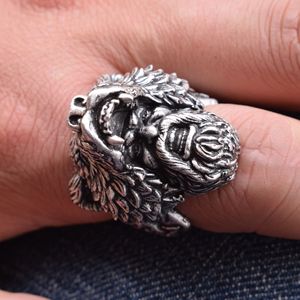 Bague Viking Berserker Viking, bijou guerrier, nouveau Design Viking, 1 pièce - Product Image 4