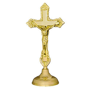 Estatua católica de Alter Cross de latón, CF-1014 - Product Image 2