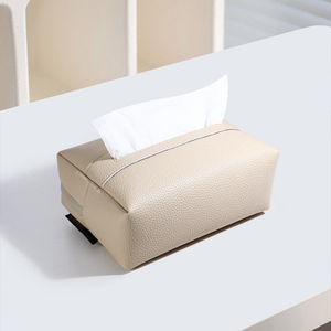Support de mouchoirs de <span class=keywords><strong>voiture</strong></span> haut de gamme YECAI en <span class=keywords><strong>cuir</strong></span> PU, finition haut de gamme, sac de rangement pour véhicule, adapté aux modèles BYD, Toyota, Honda, Nissan - Product Image 6