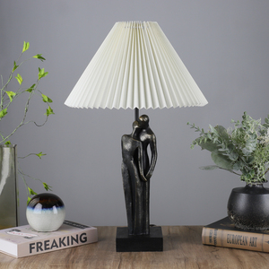 Decorazione per soggiorno elegante decorazione per camera da letto retrò con <span class=keywords><strong>base</strong></span> decorativa per hotel lampada da tavolo - Product Image 4