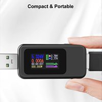 Détecteur USB Voltmètre Ampèremètre Testeur USB Testeur de courant de tension Testeur de capacité de puissance