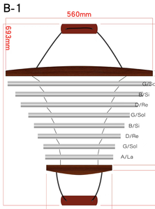 Rasyen High Quality Swinging <strong>Chime</strong> <strong>Drum</strong> 7-9 Notes Musical Instrument for Sound Healing - Product Image 2