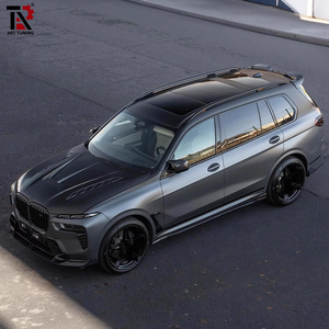 Kit de Carrocería de Fibra de Carbono Real para BMW X7 M60i G07 LCI, Estilo LD, Alerón Delantero, Alerón Trasero, Faldones Laterales, Rejilla, Cornetas, 2022-2026 - Product Image 4