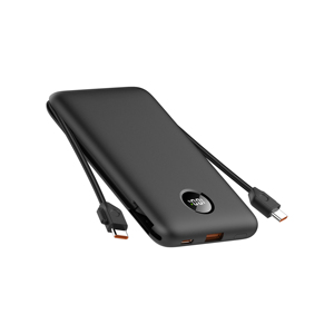 Batería Externa 2026 con Cable, Precio de Fábrica, Batería Externa Tipo Tarjeta de Crédito de 10000 mAh con Dos Cables Integrados para Todos los Teléfonos - Product Image 5