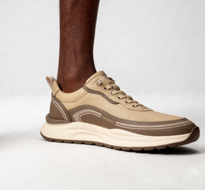 Nouvelles baskets blanches tendance pour hommes – Chaussures décontractées légères à semelle souple, style mocassins à lacets, doublure en maille, idéales pour la marche estivale en extérieur - Product Image 3
