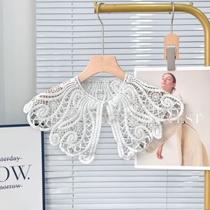 Vente en gros de <span class=keywords><strong>col</strong></span> détachable personnalisé, <span class=keywords><strong>col</strong></span> en dentelle guipure blanche pour enfants, <span class=keywords><strong>faux</strong></span> <span class=keywords><strong>col</strong></span> creux brodé au <span class=keywords><strong>crochet</strong></span> en dentelle - Product Image 4