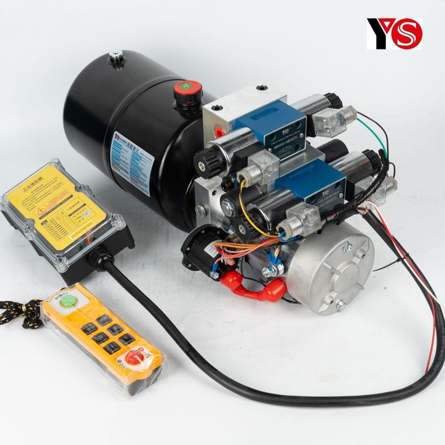 Powerful DC24V 2.2KW Double-Acting Special&Modified Vehicles Hydraulic Power Unit