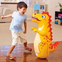 2024 usine en gros enfants dessin animé Animal gonflable poinçonnage sac de boxe enfants rempli d'eau Base animaux gobelet jouet