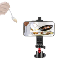 Clip de téléphone portable en aluminium à 360 degrés compatible avec tous les supports de trépied, adaptateur de montage, mini trépied léger pour iPhone