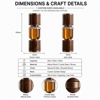 Flacon de parfum en verre cylindrique de luxe avec vaporisateur 100 ml, boîte d'emballage personnalisable avec logo, échantillons gratuits disponibles