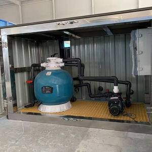 Grande piscine hors sol ovale avec revêtement à motif grain de bois et filtre intégré robuste pour une utilisation constante - Product Image 2