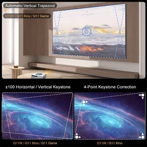 900ANSI 28000 lumens android12 3 + 64 gam WIFI video chiếu thông minh LED tốt nhất rạp hát tại nhà Everycom q10w Max chiếu 4K chiếu - Product Image 6