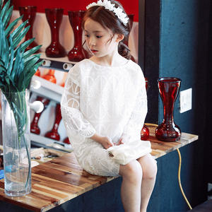 Robes d'été fantaisie à manches longues pour filles, en coton, pour enfants, pour fêtes, achat en gros en ligne depuis la Chine - Product Image 3