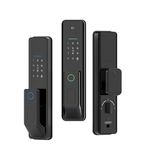 स्टेनलेस स्टील 5050 डबल जीभ इलेक्ट्रॉनिक मोटिय फिंगरप्रिंट पहचान कैमरा डिजिटल कीपैड अपार्टमेंट स्मार्ट लॉक - Product Image 3