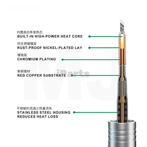 IParts Mijing C210 serie púrpura cobre integrado puntas de soldador teléfono móvil PCB reparación puntas de soldador - Product Image 4