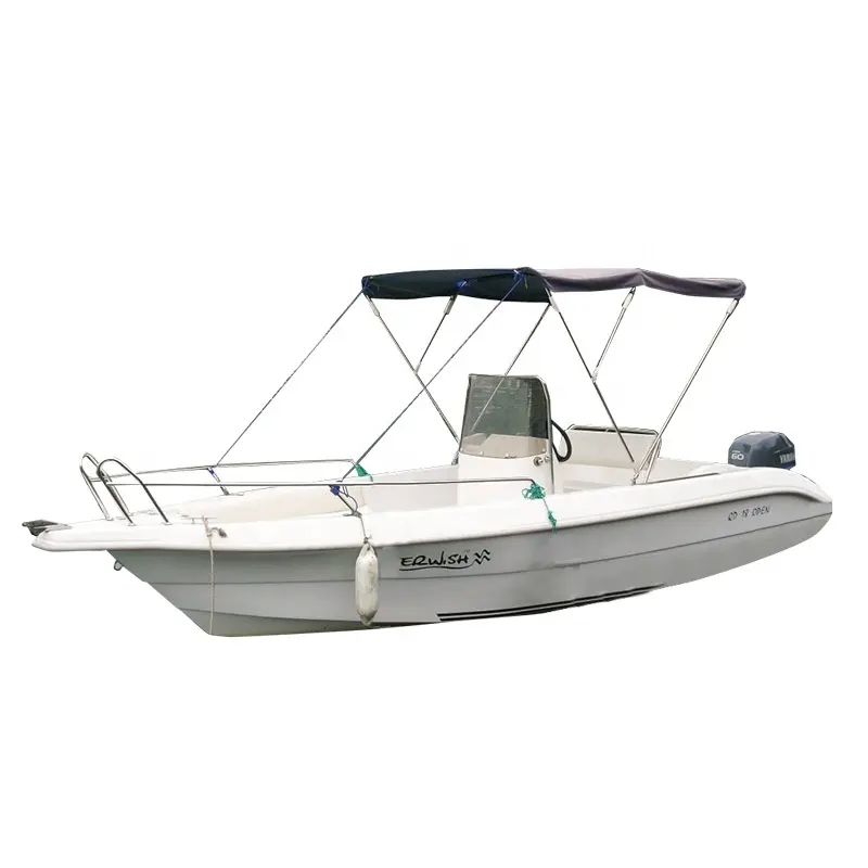 5.5m Fiberglass Speed Boat for Fishing or Working with Cabin