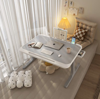 Bureau d'ordinateur portable pliable économique, table portable multifonction pour lit, dortoir, bureau, canapé, bureau d'étude et d'écriture pour étudiants