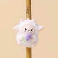 En gros, Mini jouets en peluche mignons en forme de mouton fleur, personnalisables avec logo OEM, animaux en peluche de dessin animé pour cadeau promotionnel
