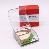 Bloc-notes adhésifs modernes en acrylique et papier spécial, thème aviation, bâtiment d'aéroport sculpté en 3D