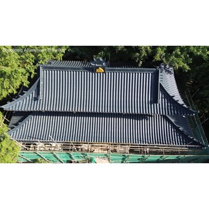Tuile de <span class=keywords><strong>toit</strong></span> en aluminium, magnésium et manganèse, peinture métallique fluorocarbone, imperméable, style antique pour temple, architecture ancienne - Product Image 1