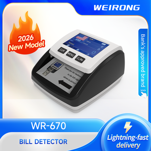 Detector de <span class=keywords><strong>Dinero</strong></span> Multidivisa de Grado Bancario con Pantalla TFT a Color de 3.5 Pulgadas WR670, Batería de Litio Recargable, Actualización de <span class=keywords><strong>Tarjeta</strong></span> SD, Alta Velocidad - Product Image 6