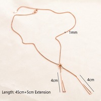 Collier ajustable en acier inoxydable avec pendentif triangle géométrique pour femme, longue chaîne à pampilles, ras-de-cou, bijou en métal, cadeau