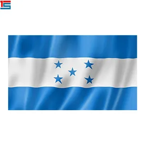 Bandeira de seda impressão 3 * 5ft honduras, venda no atacado da fábrica