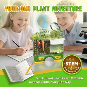 Kit scientifique Root Viewer : cultivez votre propre plante, jouet STEM, kits de jardinage, âges 6-12, <span class=keywords><strong>cadeau</strong></span> éducatif pour garçons et filles, terreau pour enfants - Product Image 4