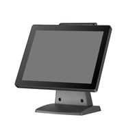 15 Inch Aluminum Alloy Single Screen POS Device 10 Point Capacitive Touch Panel I3/I5/I7 Windows 7/10 64/128GB Storage 2-8GB RAM
