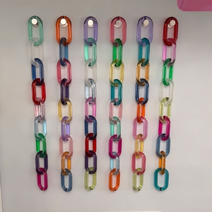 Catena di Elementi Acrilici Colorati per Decorazione Murale, Personalizzabile, per Design d'Interni e Arredamento Casa - Product Image 2
