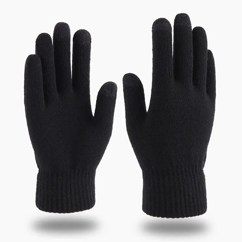 2021 Winter Gloves Women Men Unisex Knit Warm Mittens Call Talking &Touch Screen Gloves Mobile Phone Pad