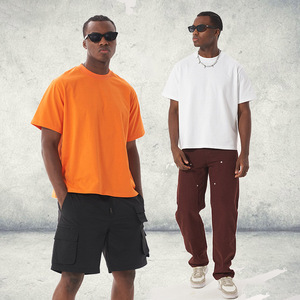Nuova T-Shirt da Uomo di Design Lussuoso in Cotone di Qualità, Vestibilità Ampia, 240G, Spalle Scese, Oversize, Marca Blank - Product Image 1