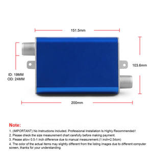 Silenciador de Escape para Calefactor de Estacionamiento de Automóvil de Aleación de Aluminio, Tubo de Escape de Diésel de 24 mm, Sistemas de Escape Modificados - Product Image 2