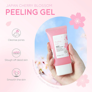 Gel exfoliant nettoyant en profondeur Sakura, hydratant blanchissant réparateur pour le visage, soin hydratant éclaircissant lissant pour la peau 60g - Product Image 3