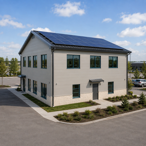 Edificio Prefabbricato <span class=keywords><strong>a</strong></span> <span class=keywords><strong>Due</strong></span> Piani per Uffici, Struttura in Acciaio, Design Moderno Commerciale, Risparmio Energetico con Pannelli Solari Q355B USA - Product Image 2