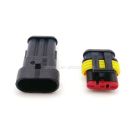 Connecteurs de câblage automobile étanches IP67, série TE AMP Tyco Superseal 1,5 mm, multipolaires en cuivre RGB, fiche femelle 282080-1