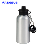 Botella de aluminio blanca de doble cubierta para bebidas al aire libre, botella clásica de alta calidad, al por mayor, sublimación