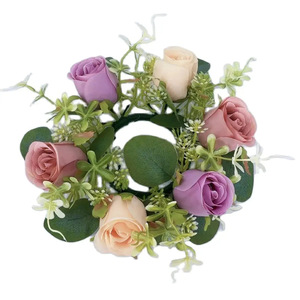 Lot de fleurs de mariage en soie bon marché <span class=keywords><strong>Bouquet</strong></span> de fleurs artificielles de <span class=keywords><strong>mariée</strong></span> Rose Fleur de la main pour mariage - Product Image 6