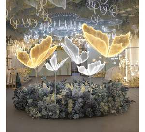 Lampe de sol LED LANJO en forme de papillon, luminaire suspendu créatif en forme de papillon, décoration romantique pour mariage, fête de printemps - Product Image 5