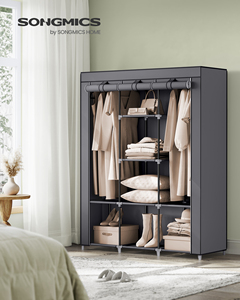 Organizador <span class=keywords><strong>de</strong></span> Ropa Plegable Moderno SONGMICS con Cubierta <span class=keywords><strong>de</strong></span> <span class=keywords><strong>Tela</strong></span> No Tejida, <span class=keywords><strong>Armario</strong></span> Portátil <span class=keywords><strong>de</strong></span> Gran Capacidad - Product Image 2