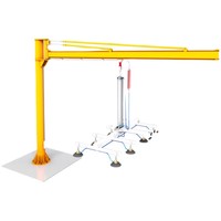 Máquina de carga de corte por láser, esparcidor voladizo motorizado, ventosa de vacío, elevador de succión de brazo único, placa de acero