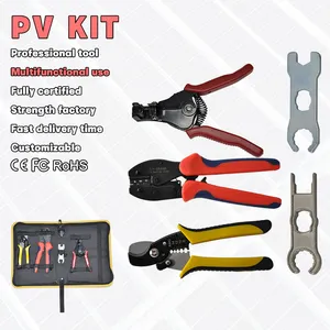 Solar Crimper Tool Kit Solar Connectors Pliers Tool Kits Solar PV Kit Connection Wrench Wire pressing pliers For PV System