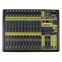 Konsol Pencampur Audio Digital Profesional 8/12 Saluran dengan Bluetooth USB MP3 untuk Rekaman Suara Langsung Panggung Pernikahan