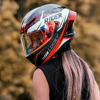 Casque de moto en fibre de carbone pour les longues distances, coque intégrale homme femme M-XXL, casque en tissage carbone, casque avec logo personnalisé