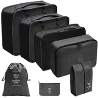 7 pièces Logo personnalisé voyage bagages emballage Cubes voyage organisateur sac de rangement ensemble pour vêtements sous-vêtements chaussures organisateur